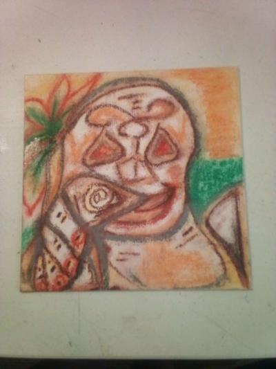 soft pastel drawing on canvas - Thumbnail 3