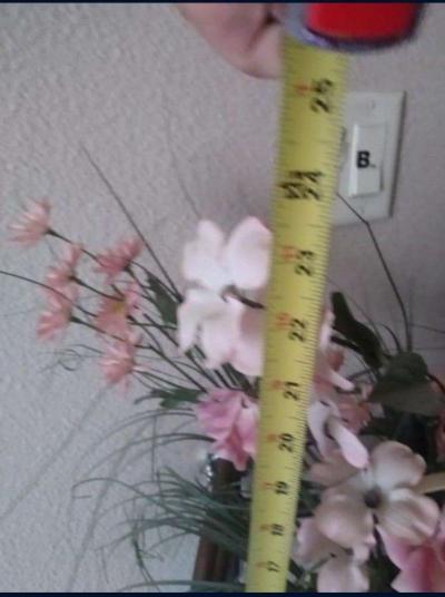 vintage 80s basket of flowers - Thumbnail 3