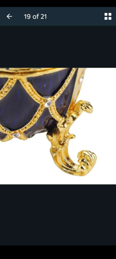 Decorative Egg Jewerly Boxes - Thumbnail 6