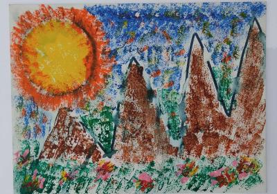 4 Mountain view Paintings - Thumbnail 4