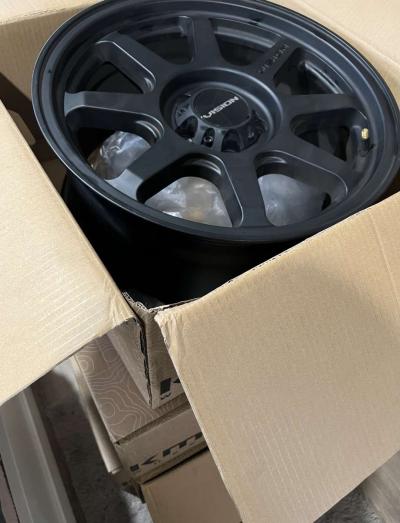 4 new identical matte black Vision rims - Thumbnail 4