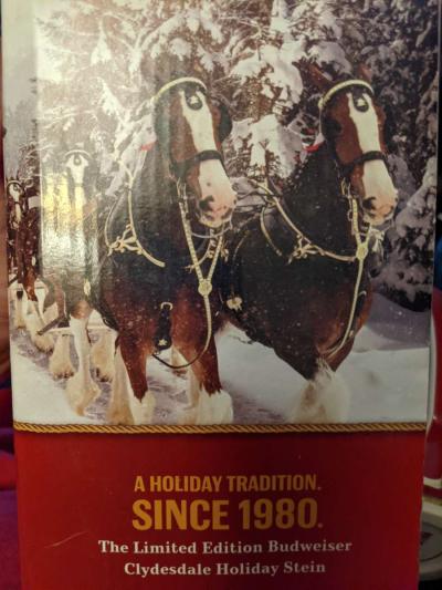 40th anniversary edition Budweiser stien - Thumbnail 2