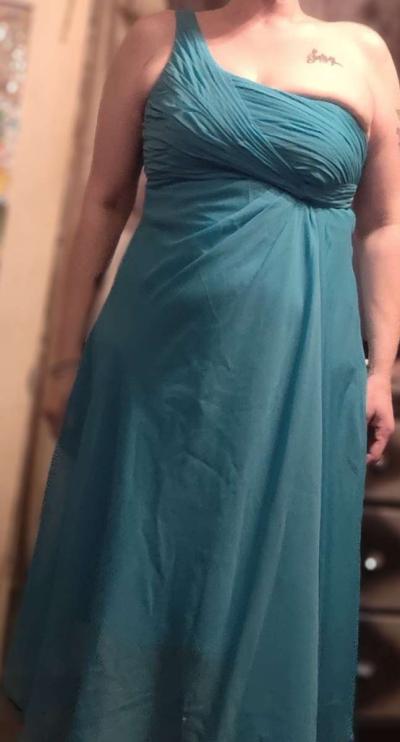 sz 12 Davids Bridal formal dress - Thumbnail 2