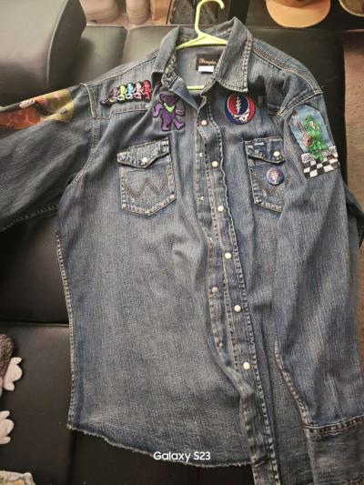 GRATEFUL DEAD Jean jacket 2xl - Thumbnail 3