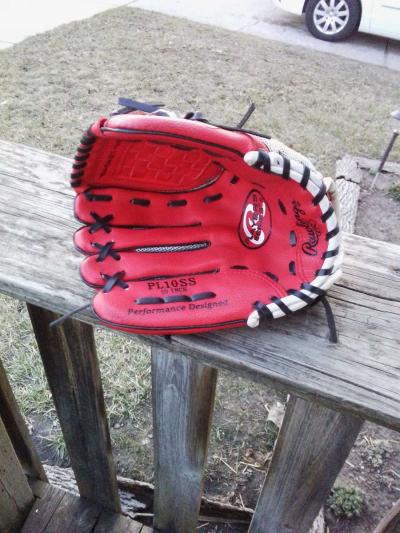 Boys Sz3 10 baseball glove Rawlings - Thumbnail 2