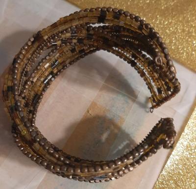 Brown Bead Bracelet - Thumbnail 3