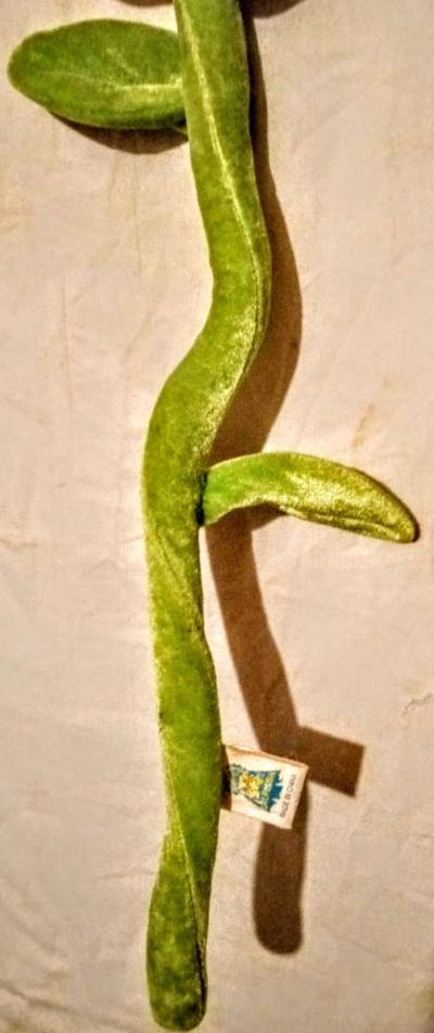 Orange Flower with Yellow Smiley Face and Green Bendable Ste - Thumbnail 5