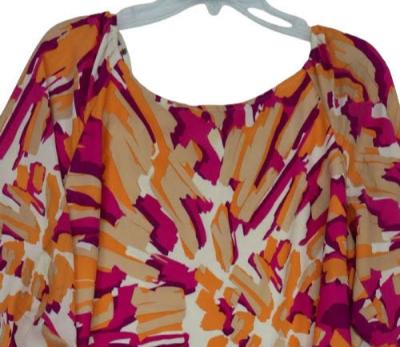 New York  Company Floral Round Neck Shift Dress Size XL - Thumbnail 3