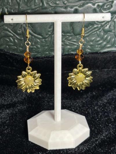 Summer Sunflowers Earrings - Thumbnail 3