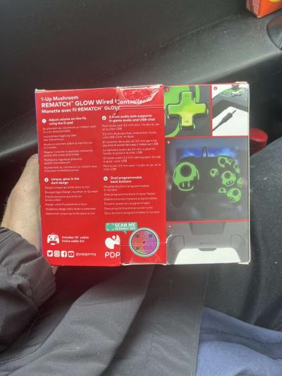 Super Mario Themed REMATCH GLOW Wired Controller For Nintend - Thumbnail 2