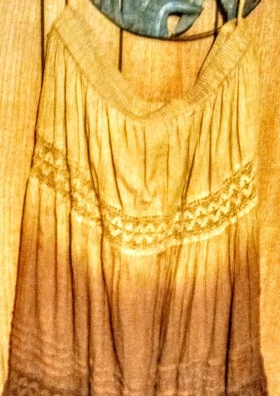 Yellow and Brown Boho Skirt - Thumbnail 3