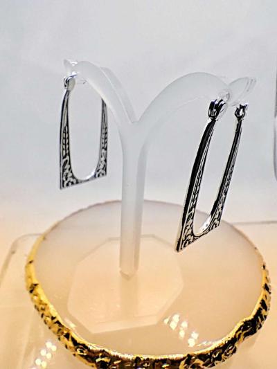 Silver earrings - Thumbnail 2