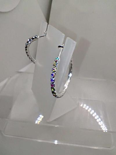 Rhinestone bracelet and earrings sey - Thumbnail 3