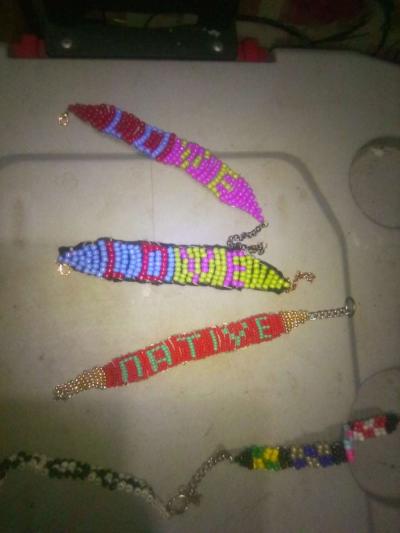 dream catchers custom beads bracelet and choker - Thumbnail 3