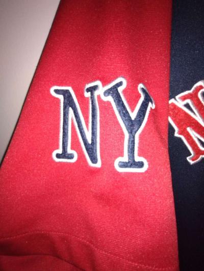 Boom X Sports Baseball New York Jersey Navy Blue and Red - Thumbnail 4