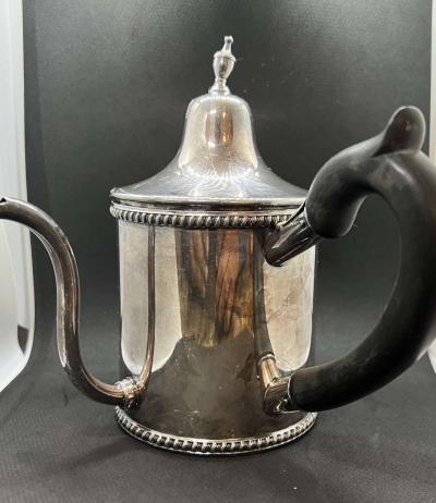 Wonderful Old Vintage Sliver Plated Tea Pot With Birtsh Lago - Thumbnail 6