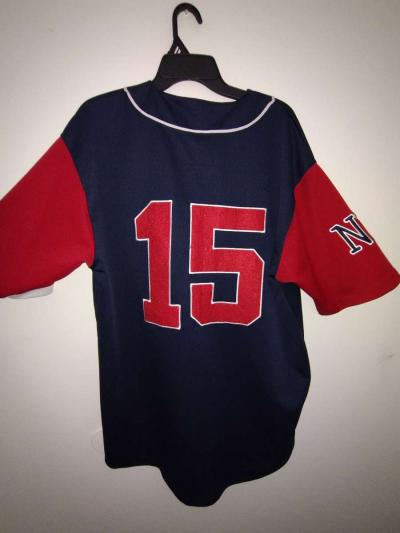Boom X Sports Baseball New York Jersey Navy Blue and Red - Thumbnail 2