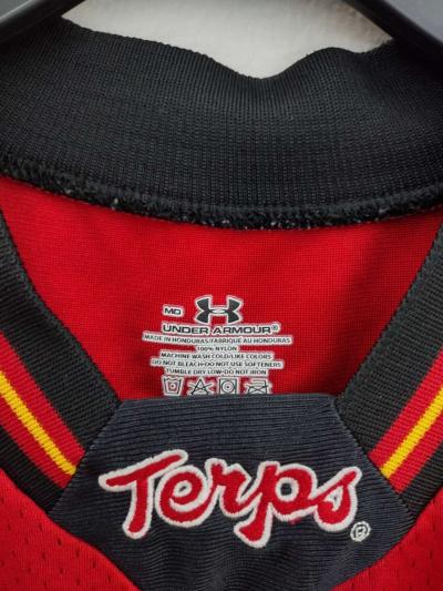 Under Armour Maryland Terrapins Terps Red White Jersey 1 - Thumbnail 3