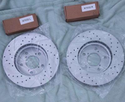 Front  Rear Drilled Brake Rotors For Honda Civic 2007 - Thumbnail 2