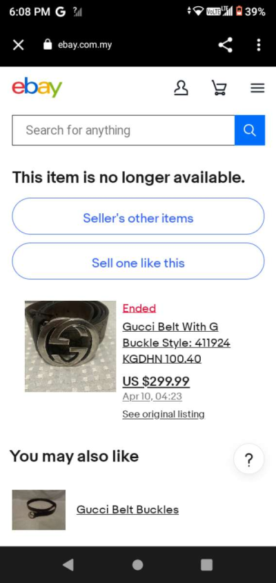 Gucci belt buckle broke - Thumbnail 3