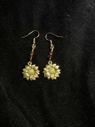 Summer Sunflowers Earrings - Tehachapi, California