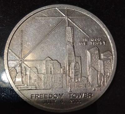 one dollar world trade center coin - Thumbnail 2