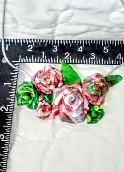 Handcrafted One of a kind Original Rose Statement Necklaces - Thumbnail 3