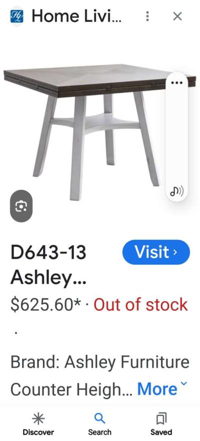 Signature Ashley Drop Leaf Counter Top Height Table Set - Thumbnail 6