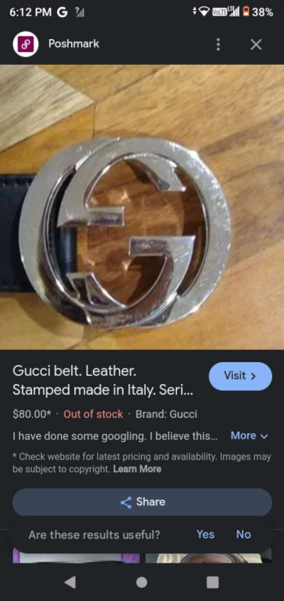 Gucci belt buckle broke - Thumbnail 2