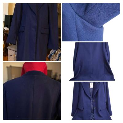 Banana Republic Blue Long Coat NWT Size XL - Thumbnail 5