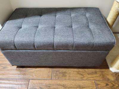 small sofa with rectangular storage ottoman - Thumbnail 5