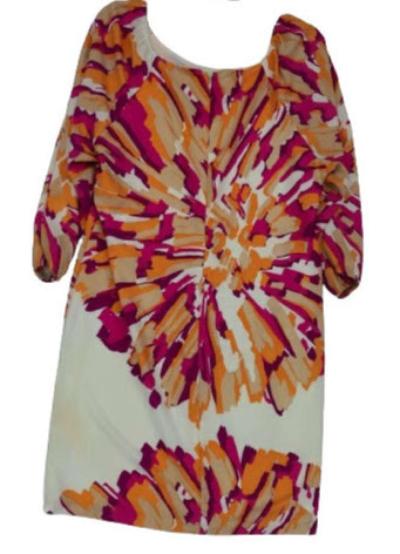 New York  Company Floral Round Neck Shift Dress Size XL - Thumbnail 2