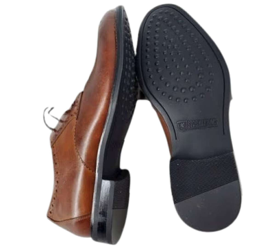 Stacy Adams Leather Graham Cognac Lace Up Oxford - Thumbnail 4