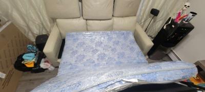 Sleeper sofa and ottoman