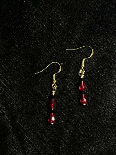 Arctic moon earrings in gold - Tehachapi, California