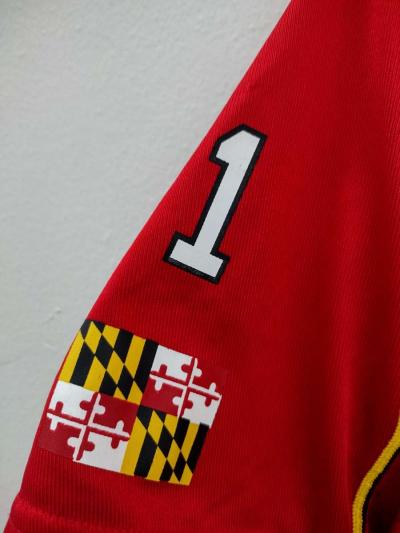 Under Armour Maryland Terrapins Terps Red White Jersey 1 - Thumbnail 6