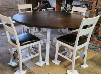 Signature Ashley Drop Leaf Counter Top Height Table Set - Thumbnail 2