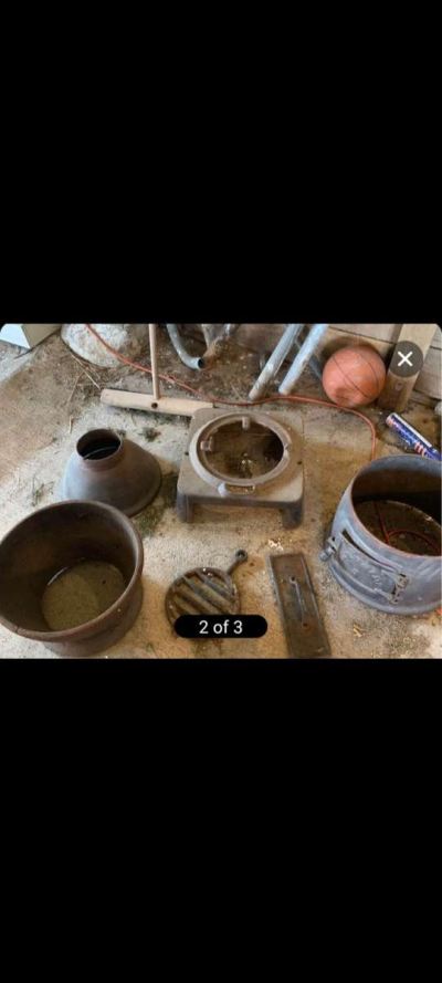 wood stove vintage with accessories - Thumbnail 2