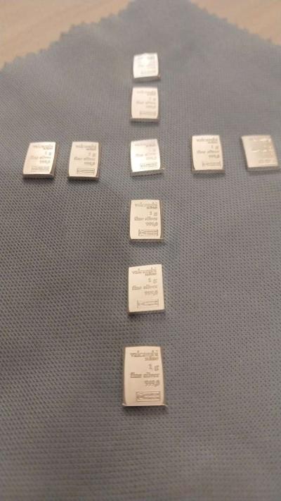 lot of 10 999 fine silver bars - Thumbnail 3