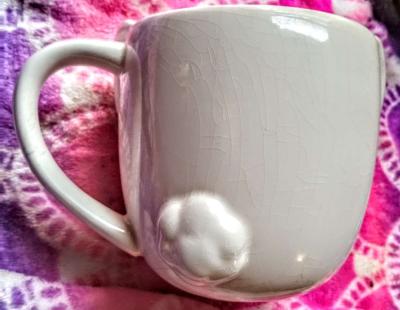 White Ceramic Bunny Mug - Thumbnail 2