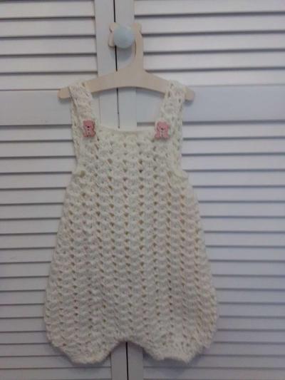 Baby Romper handcrafted by Yarn Artist The Angry Crocheter - Thumbnail 2