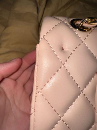 CHANEL classic double Flap  Medium pink caviar gold hw vinta - Thumbnail 6