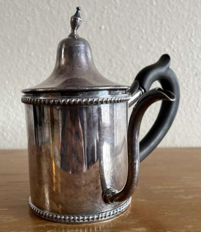 Wonderful Old Vintage Sliver Plated Tea Pot With Birtsh Lago - Thumbnail 2