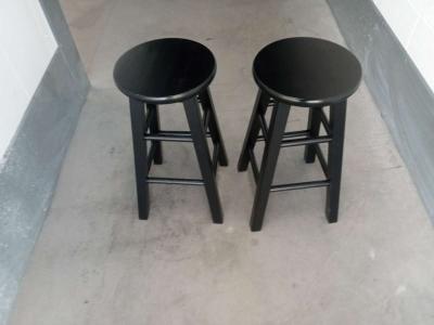 set of 2 wooden stools lKEA - Thumbnail 4