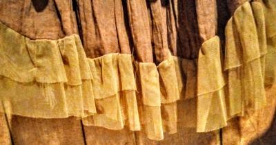 Yellow and Brown Boho Skirt - Thumbnail 2