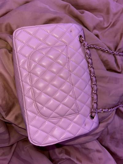CHANEL classic double Flap  Medium pink caviar gold hw vinta - Thumbnail 5