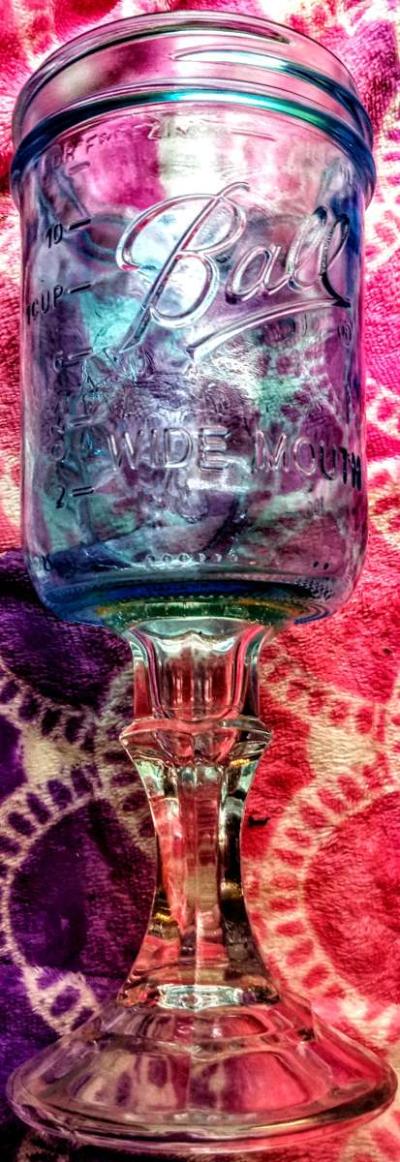 Ball Mason Jar Wine Glass - Thumbnail 2