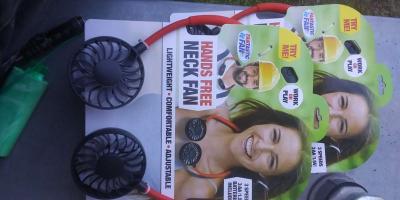 2 New Hands Free Neck Fan - Thumbnail 5