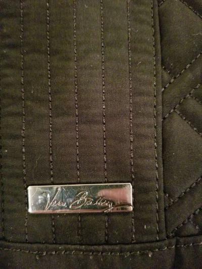Vera Bradley small black quilted backpack purse - Thumbnail 2