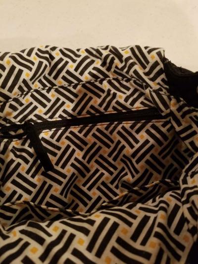Vera Bradley small black quilted backpack purse - Thumbnail 4